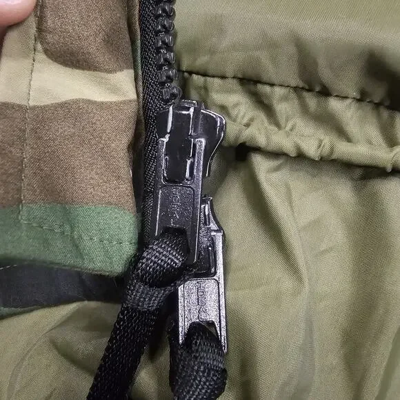 Parka Cold Weather M81 Camouflage Large Long USGI Military Rain Coat Jacket Army - Picture 11 of 16